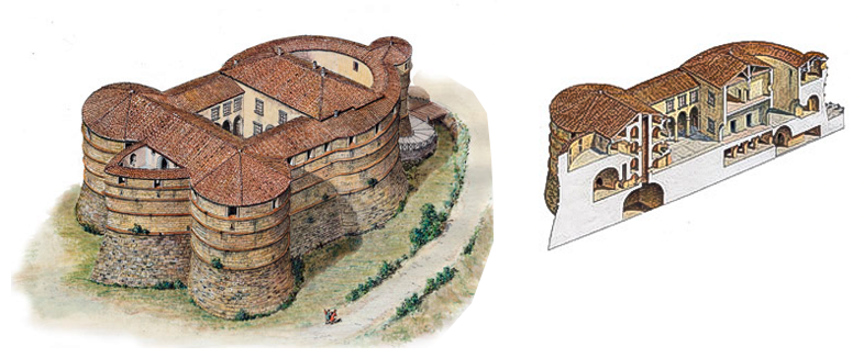 Ilustraciones de la fortaleza ubaldinesca